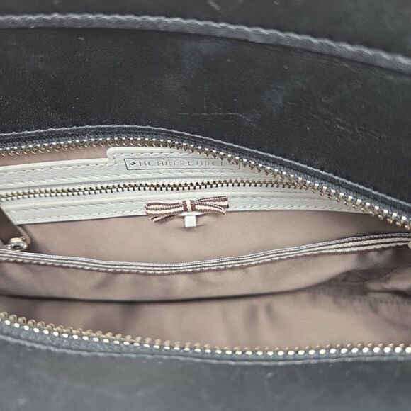 Henri Bendel Womens Lafayette Haircalf Satchel Bag Crossbody in Leopard Print - Picture 8 of 15